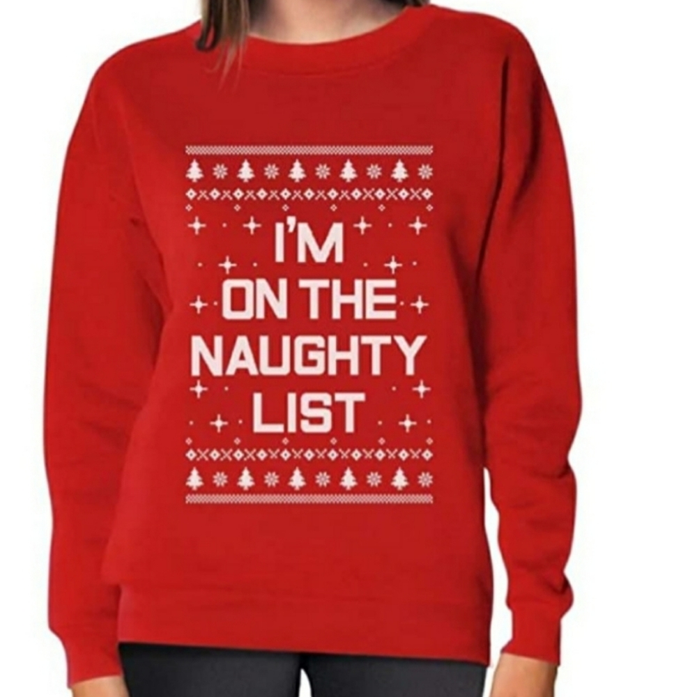 TStars unisex "I'm on the Naughty List" sweatshirt